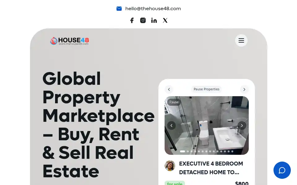 Screenshot of thehouse48.com
