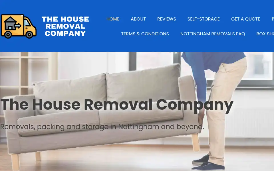Screenshot of thehouseremovalcompany.co.uk