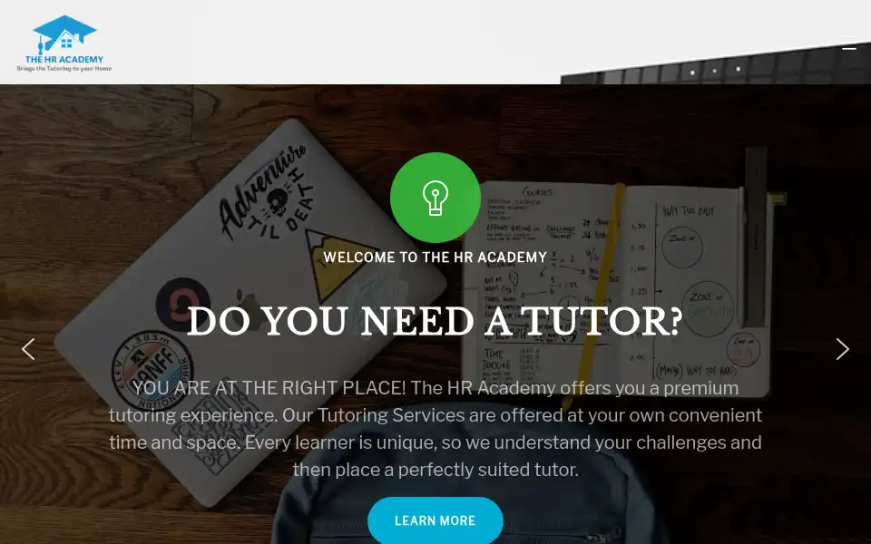 Screenshot of thehracademy.co.za