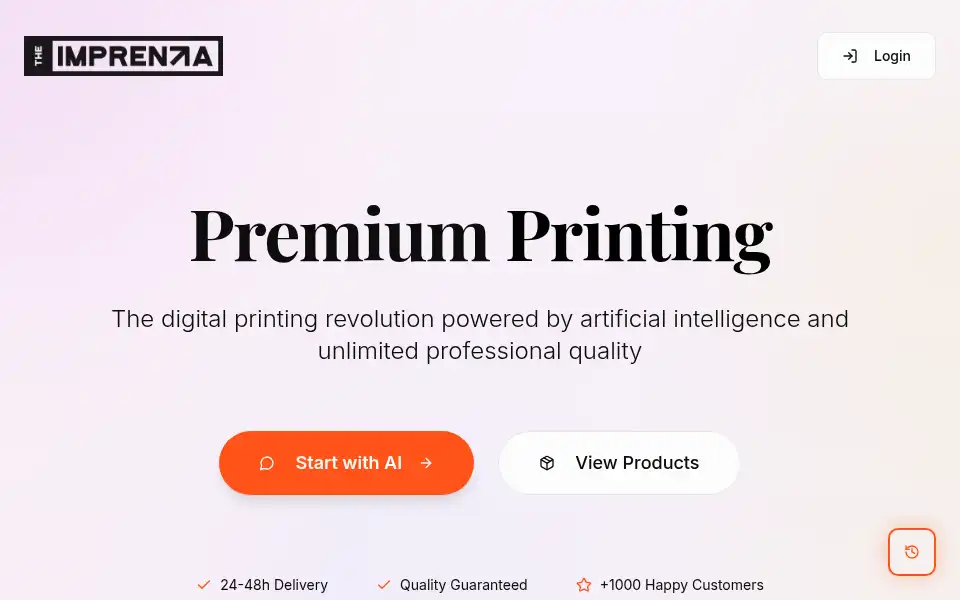 Screenshot of theimprenta.net