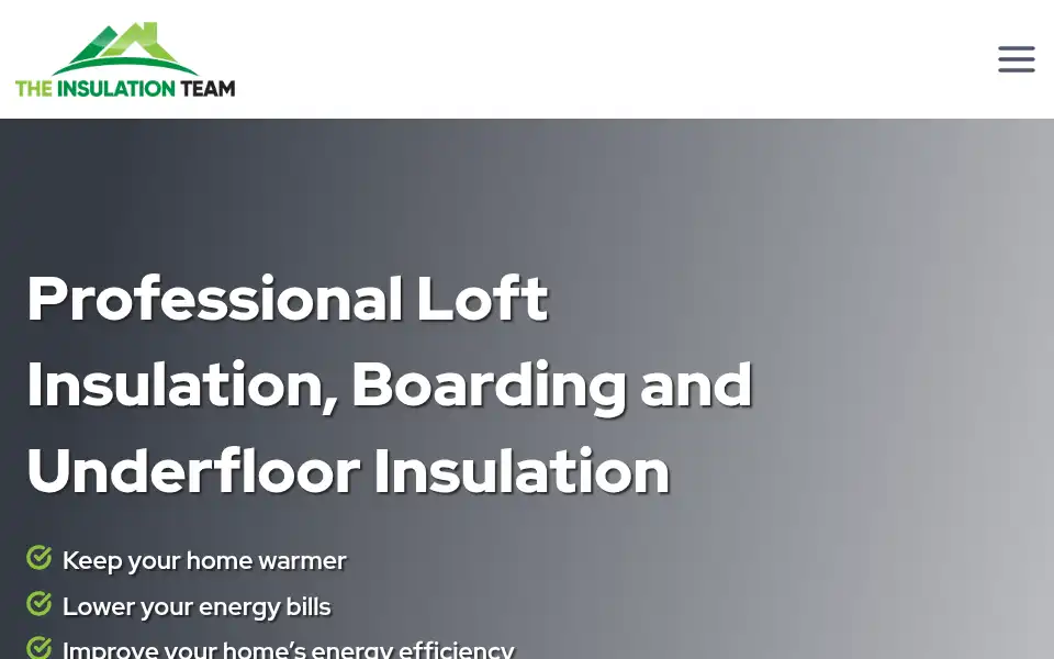 Screenshot of theinsulationteam.co.uk