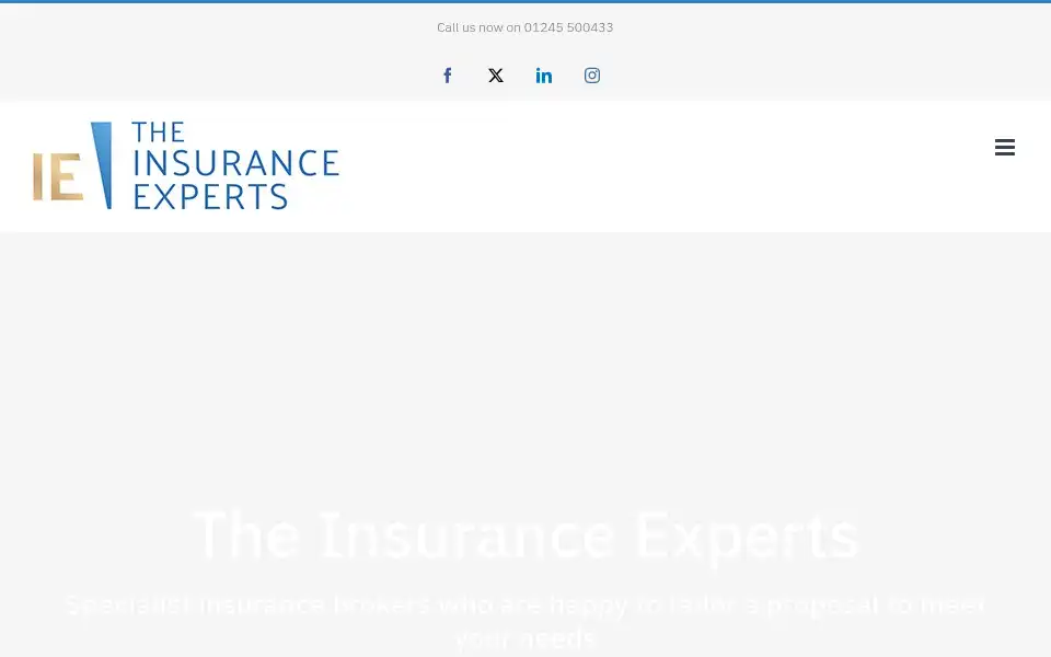 Screenshot of theinsurancexperts.com