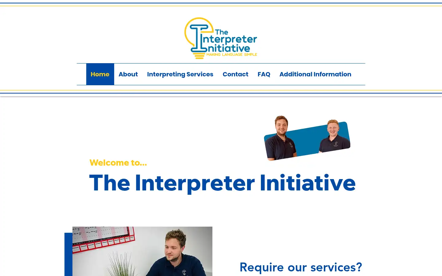 Screenshot of theinterpreterinitiative.co.uk