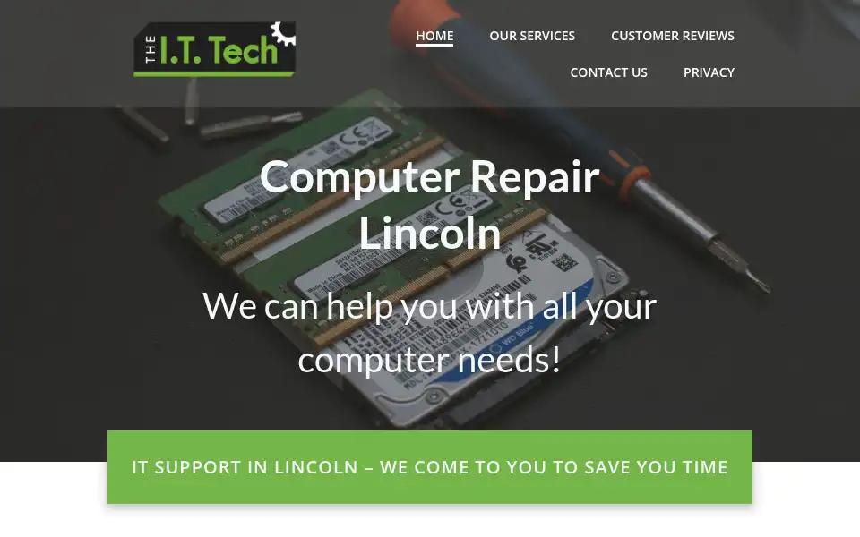 Screenshot of theittech.co.uk