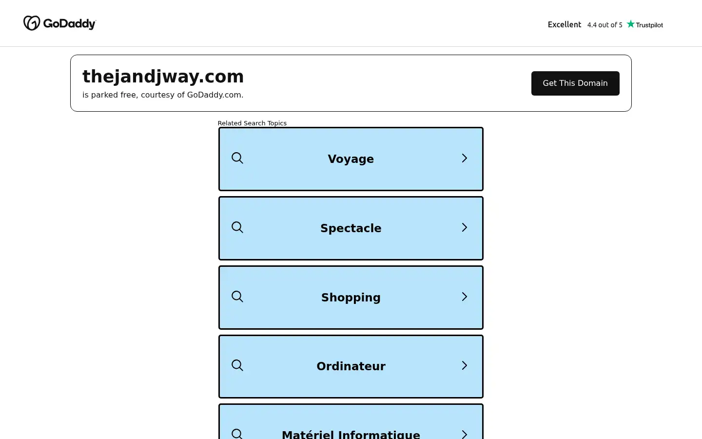 Screenshot of thejandjway.com