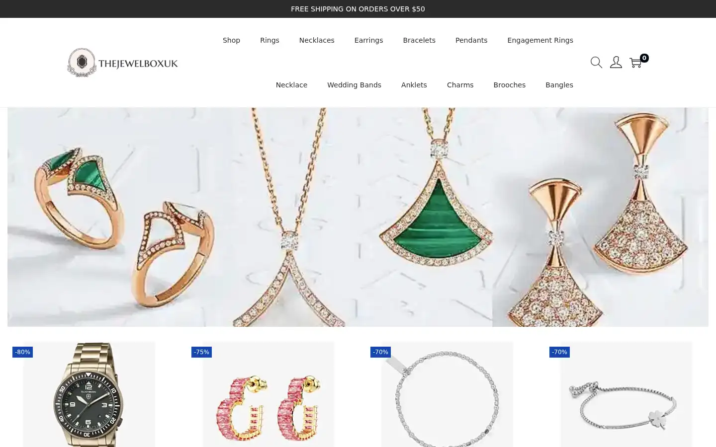 Screenshot of thejewelboxuk.com