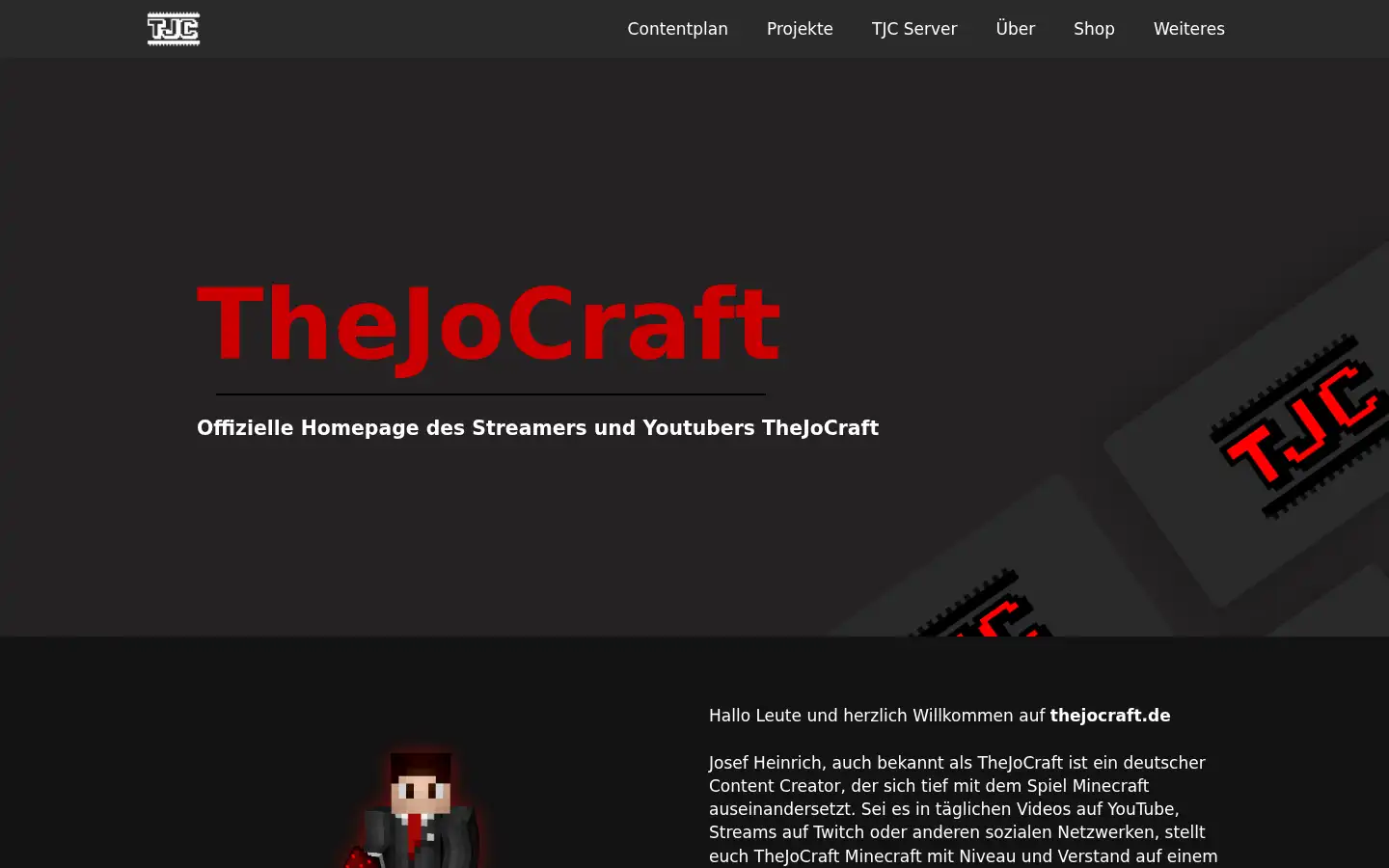Screenshot of thejocraft.de