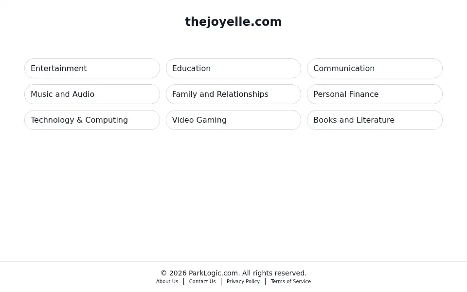 Screenshot of thejoyelle.com