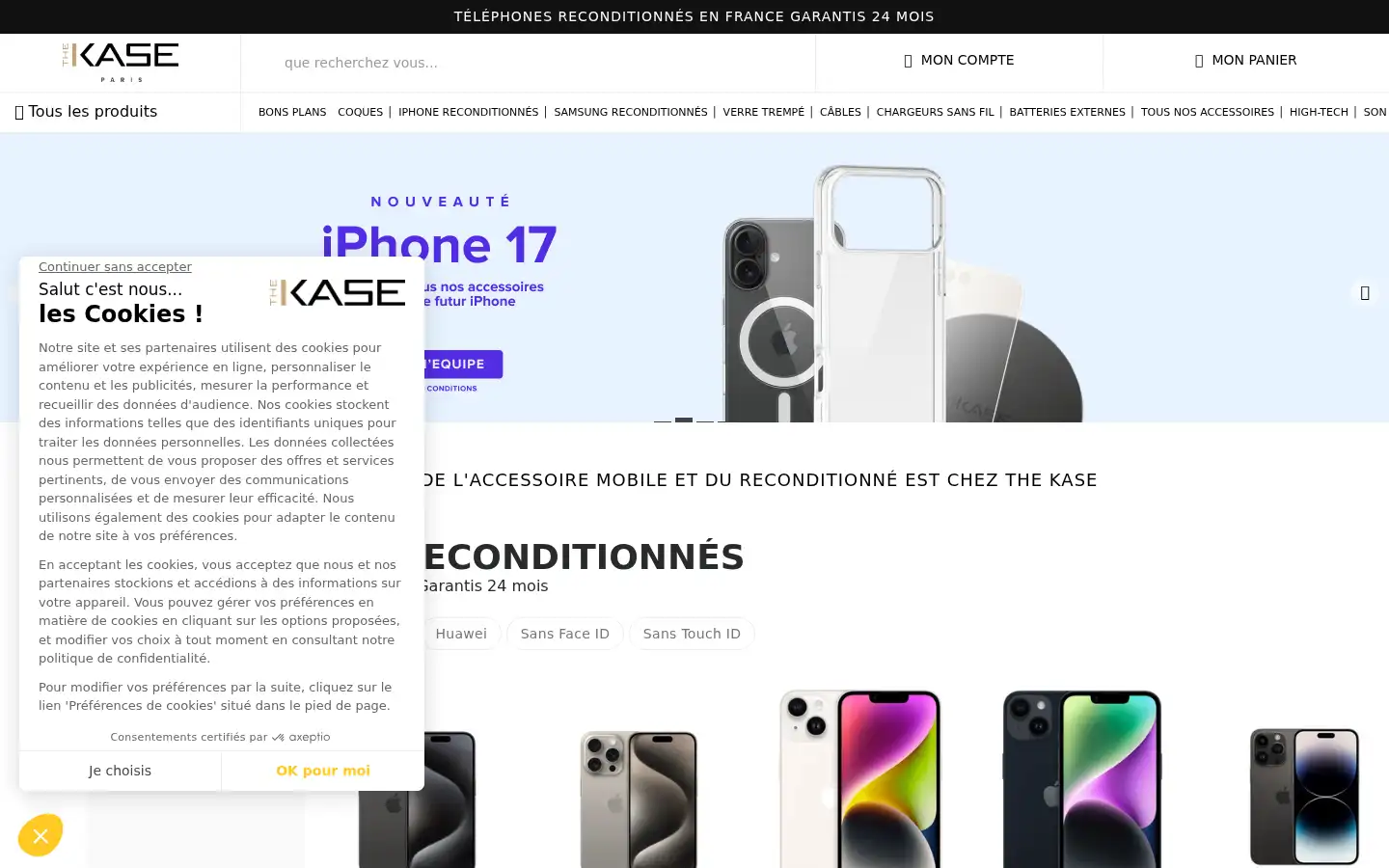 Screenshot of thekase.com
