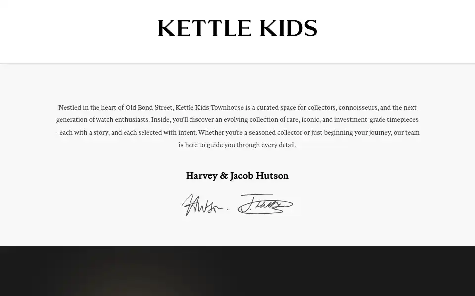Screenshot of thekettlekids.com