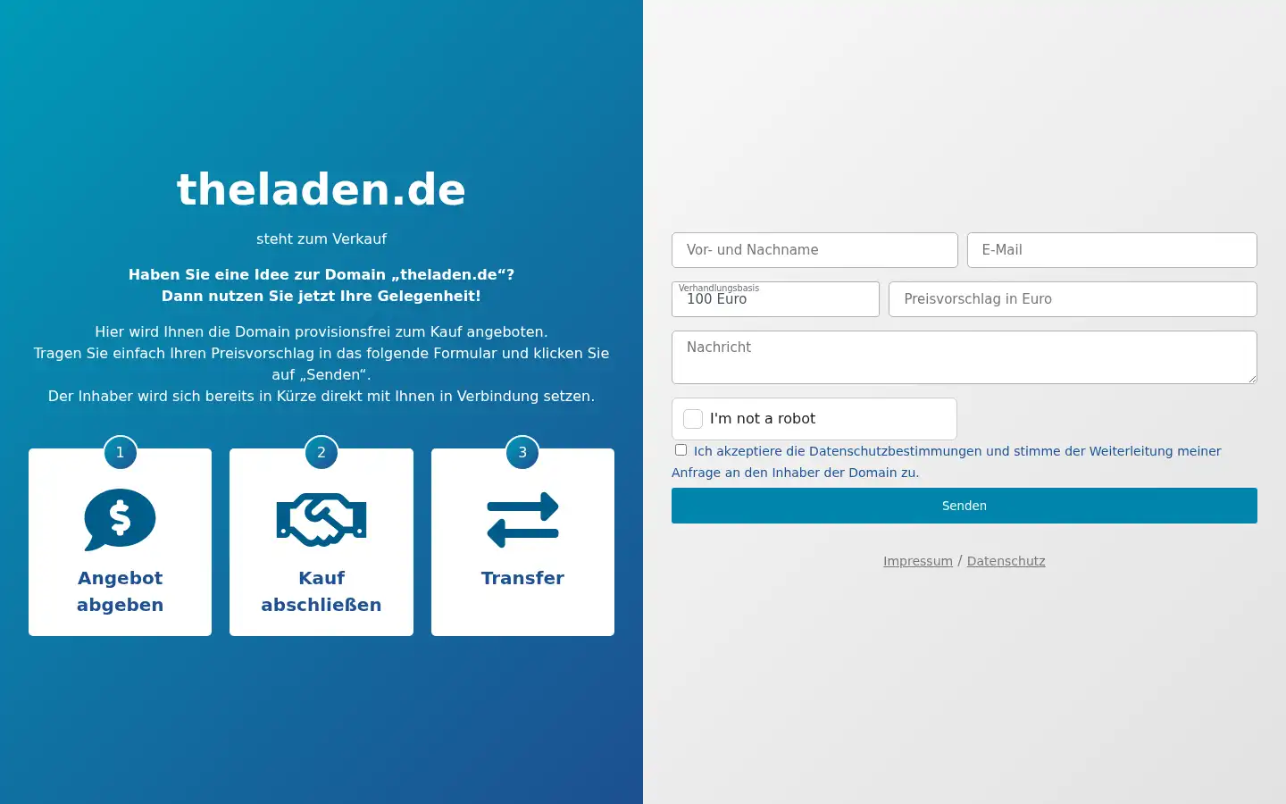 Screenshot of theladen.de
