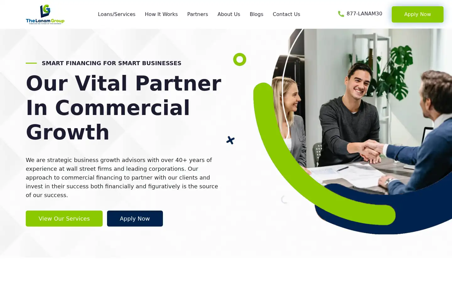 Screenshot of thelanamgroup.com