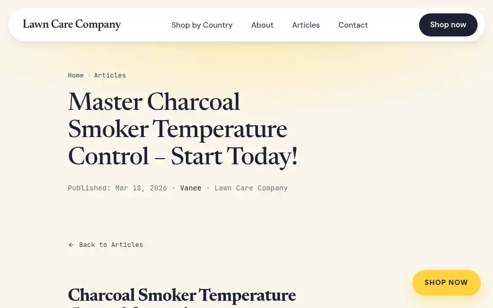 Screenshot of thelawncare.company