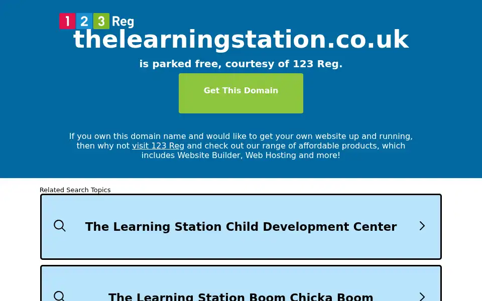 Screenshot of thelearningstation.co.uk