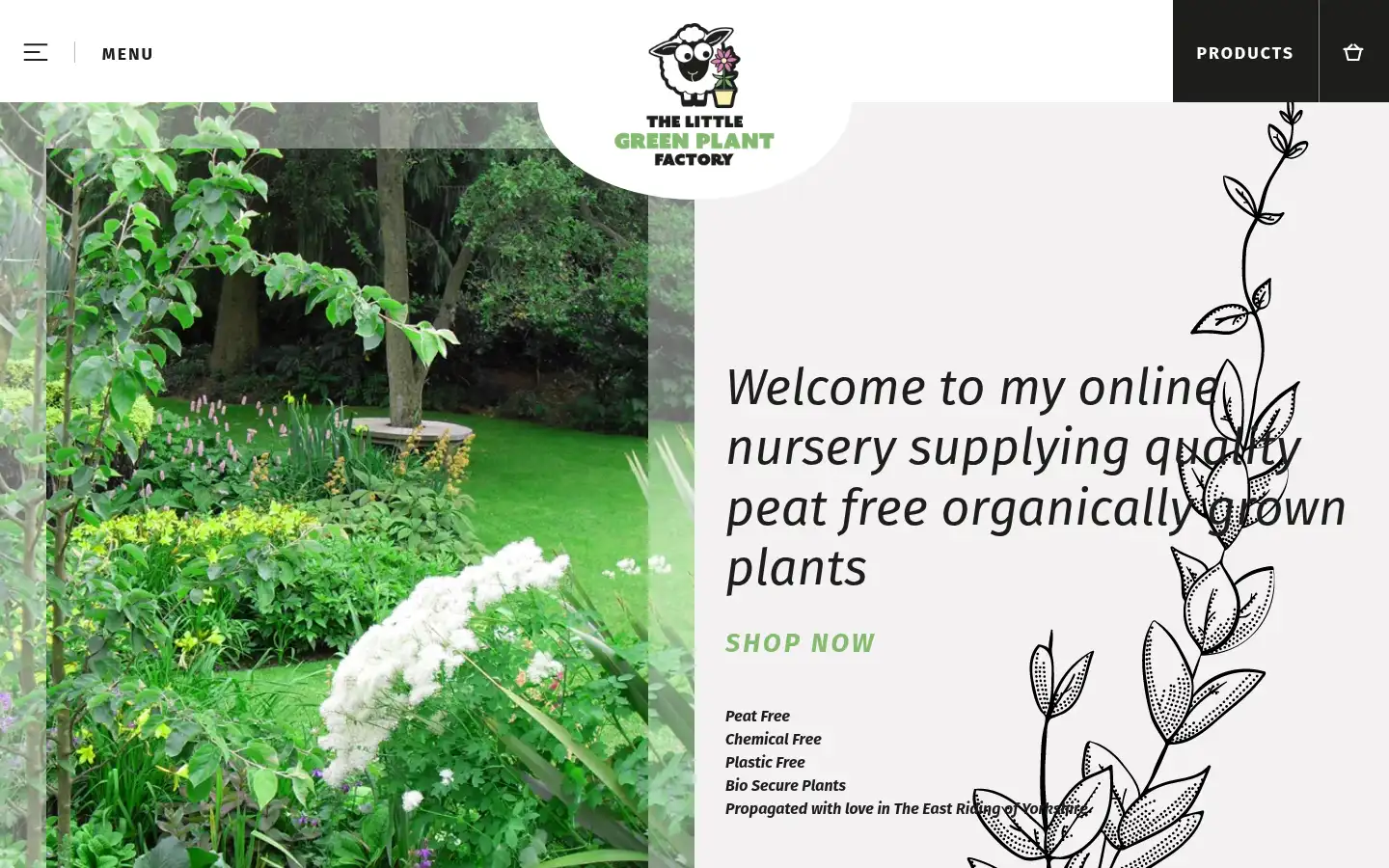 Screenshot of thelittlegreenplantfactory.co.uk