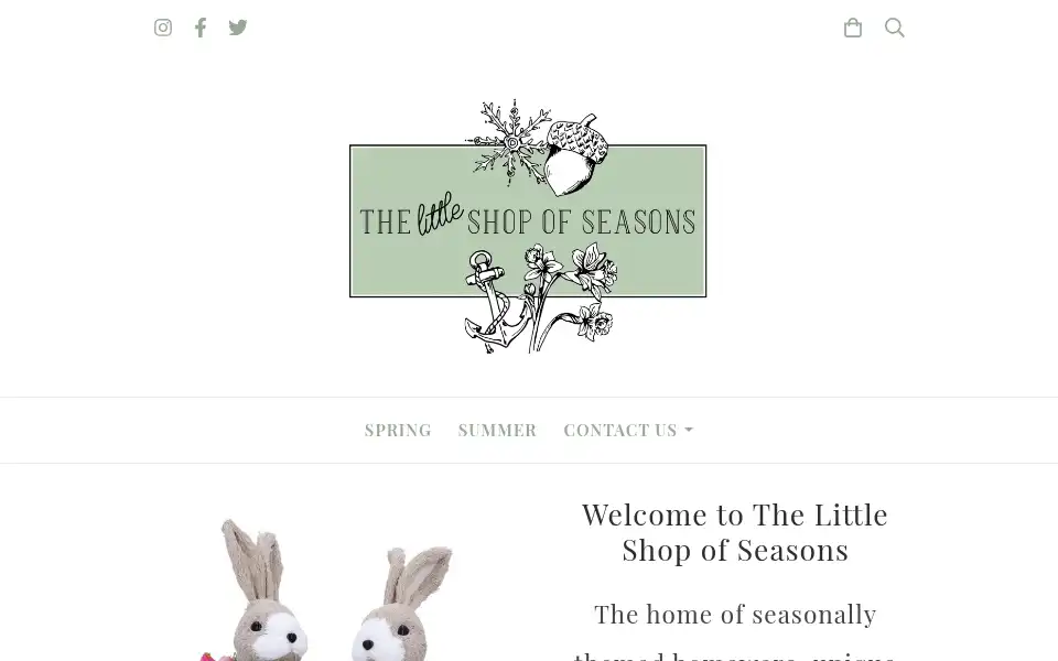 Screenshot of thelittleshopofseasons.co.uk