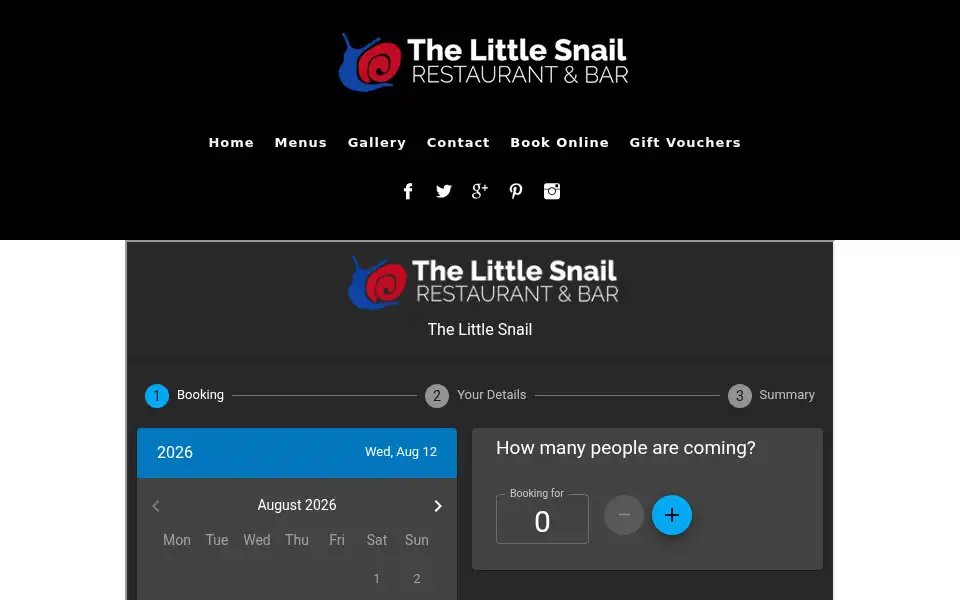 Screenshot of thelittlesnail.com.au
