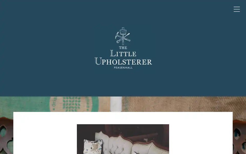 Screenshot of thelittleupholsterer.co.uk