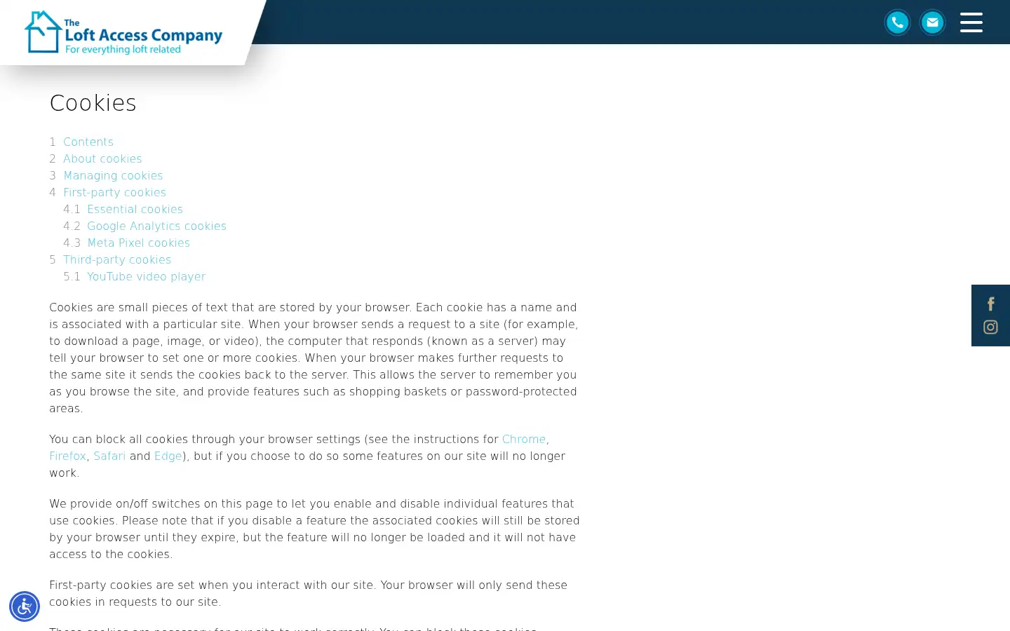 Screenshot of theloftaccesscompany.com