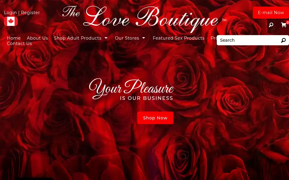 Screenshot of theloveboutique.com