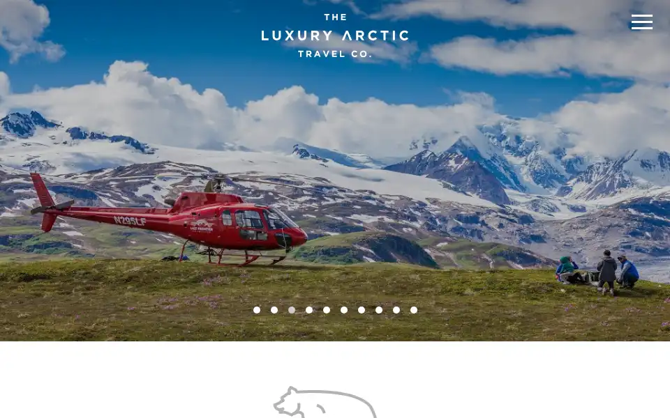 Screenshot of theluxuryarctictravelcompany.com