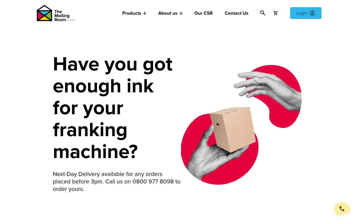 Screenshot of themailingroom.com