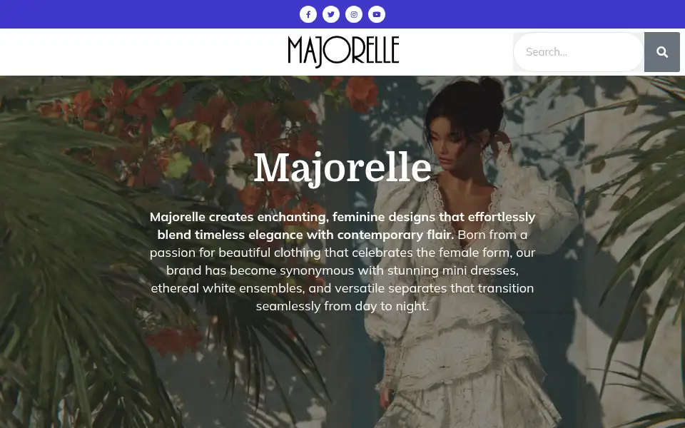 Screenshot of themajorelle.com