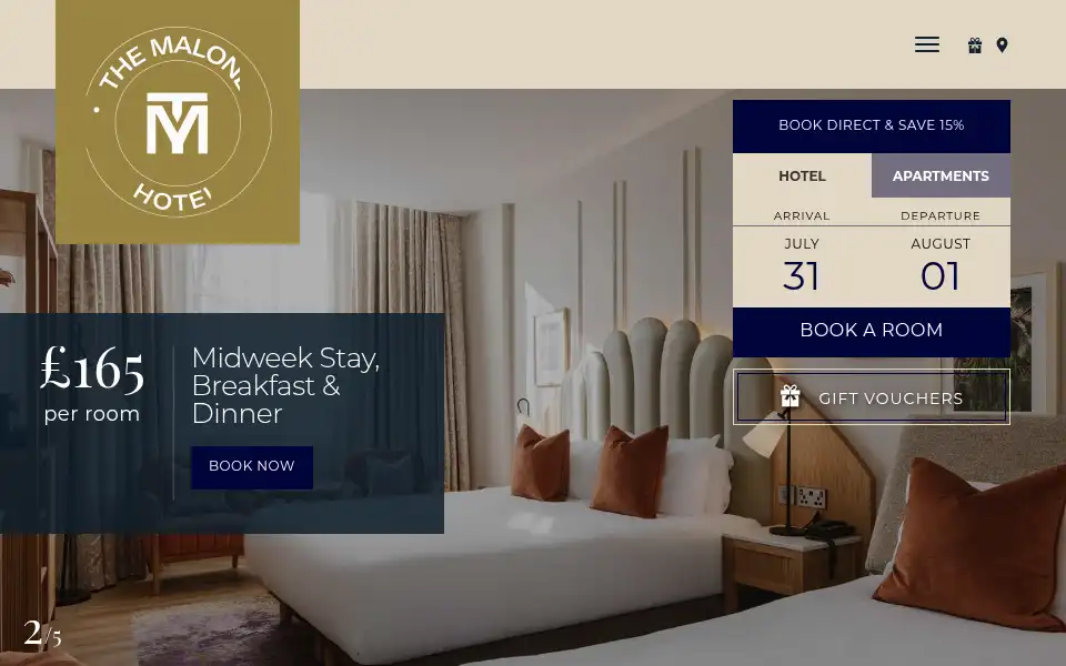 Screenshot of themalonehotel.com