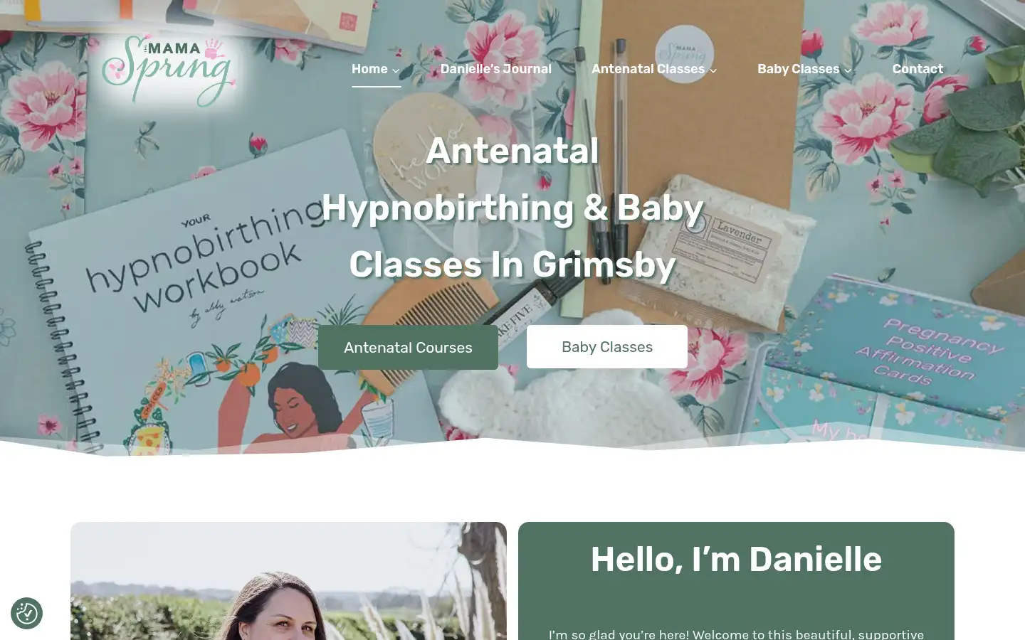 Screenshot of themamaspring.com