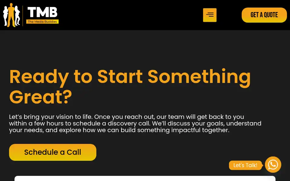 Screenshot of themediabuddies.com