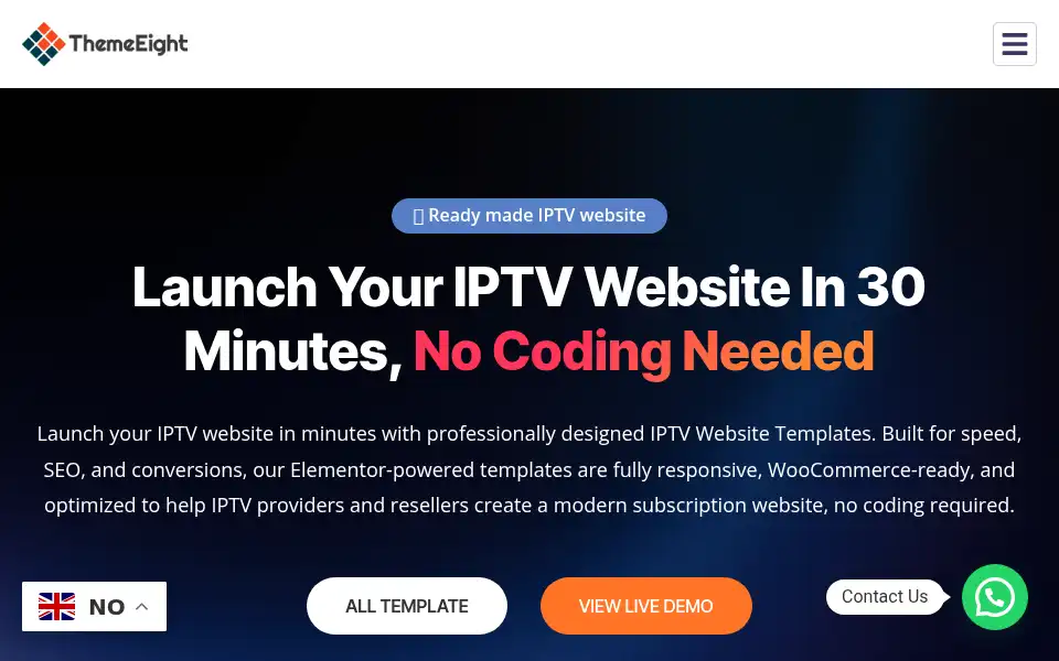Screenshot of themeeight.com