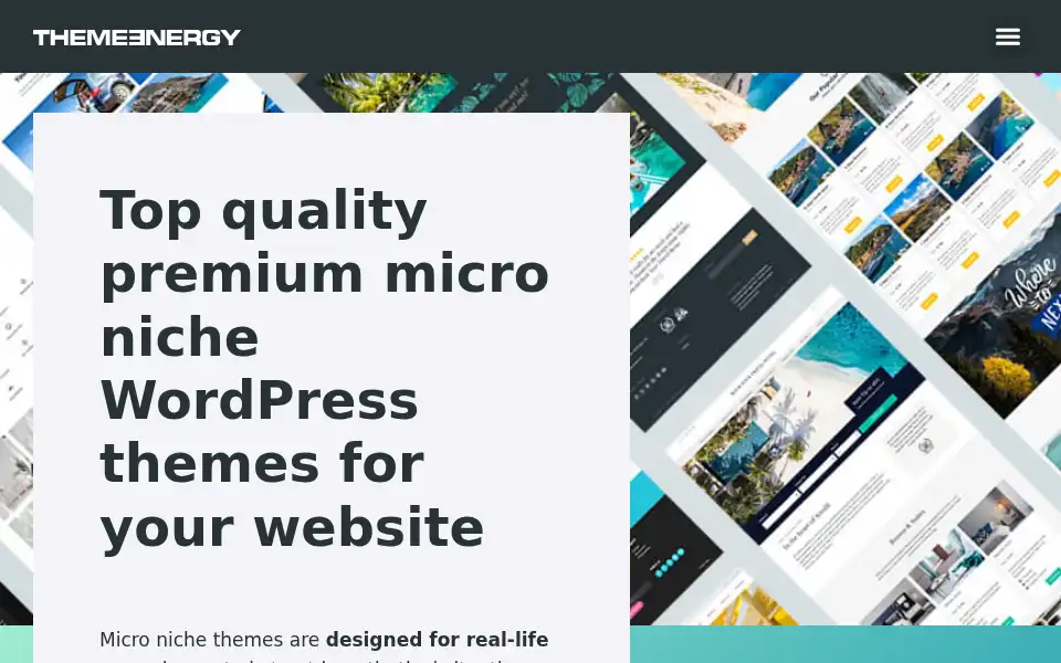 Screenshot of themeenergy.com