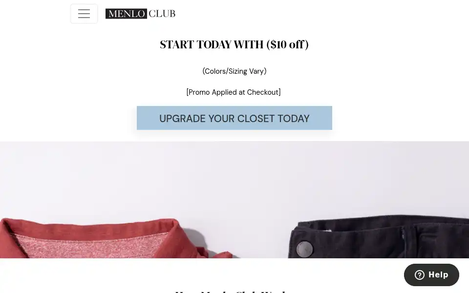 Screenshot of themenlohouse.com