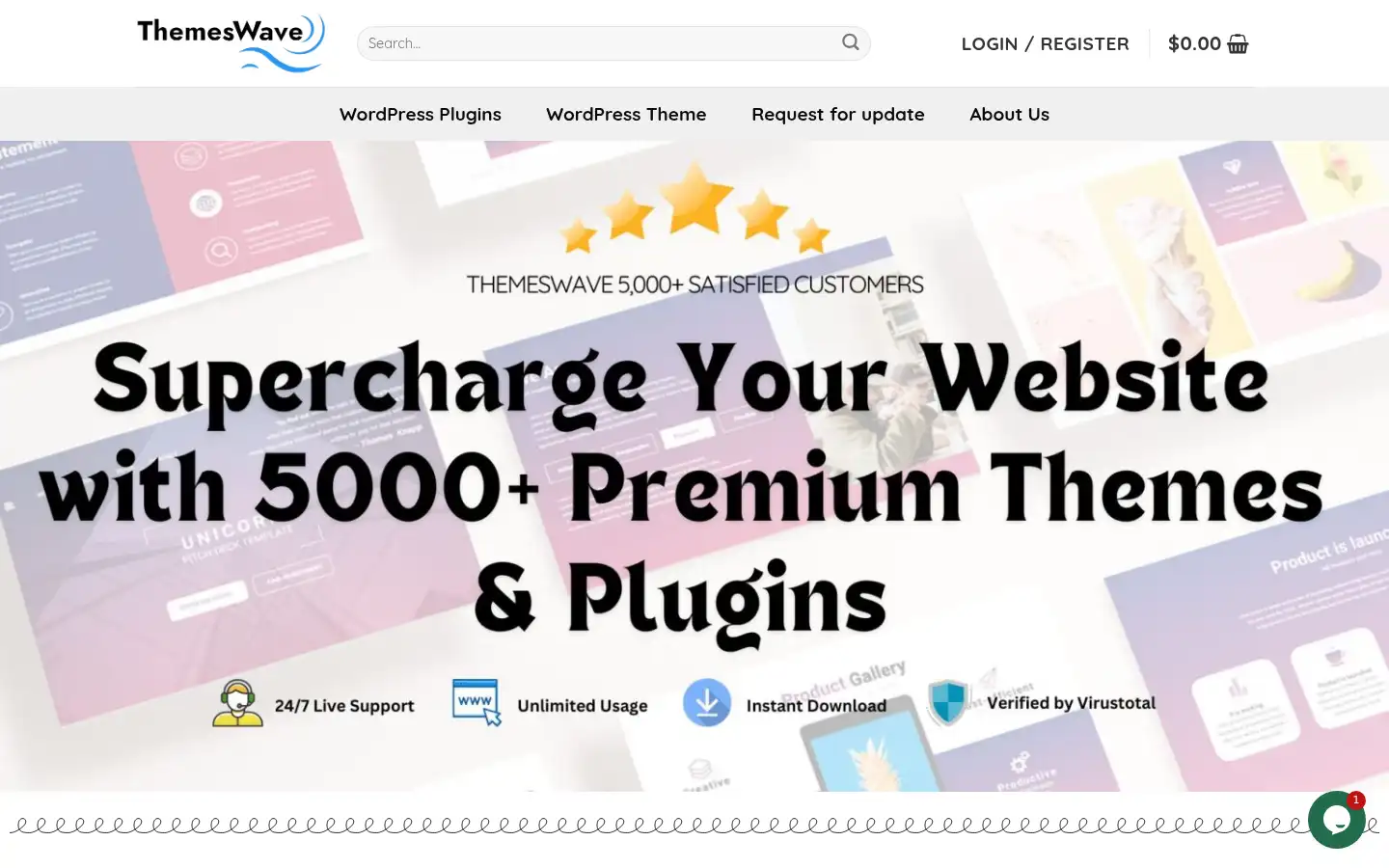 Screenshot of themeswave.com