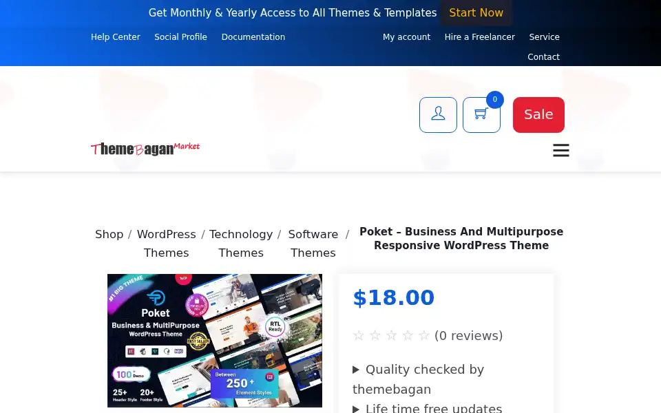 Screenshot of themexbd.com