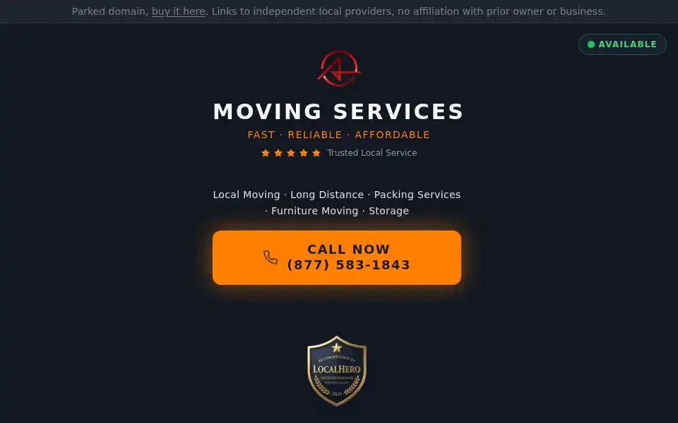 Screenshot of themiamimoverllc.com