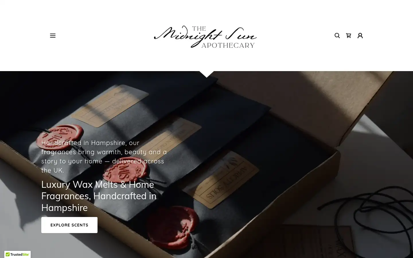 Screenshot of themidnightsunapothecary.co.uk