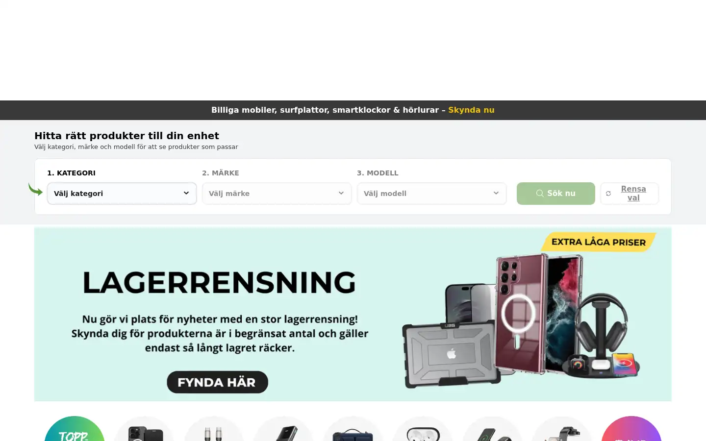 Screenshot of themobilestore.se