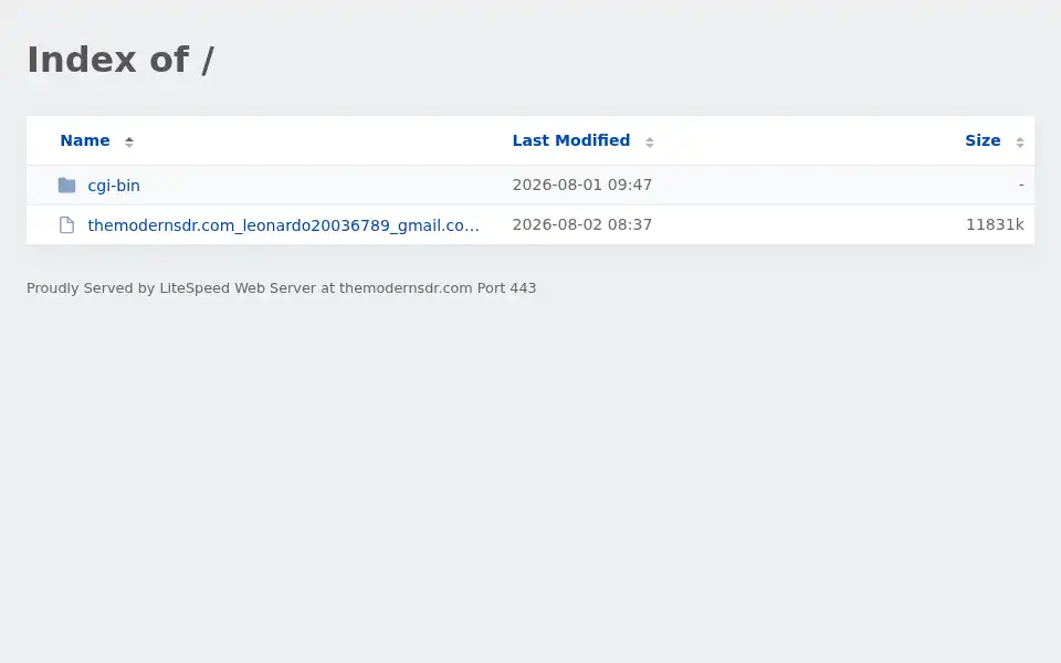 Screenshot of themodernsdr.com