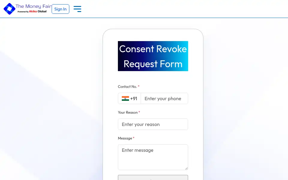 Screenshot of themoneyfair.com