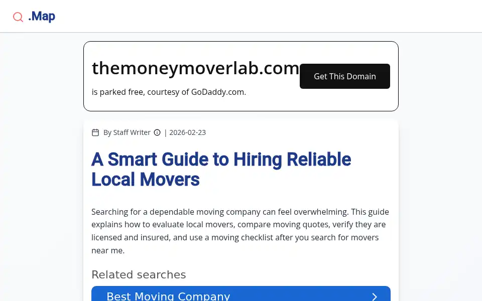 Screenshot of themoneymoverlab.com