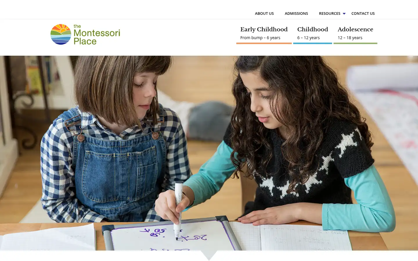 Screenshot of themontessoriplace.org.uk