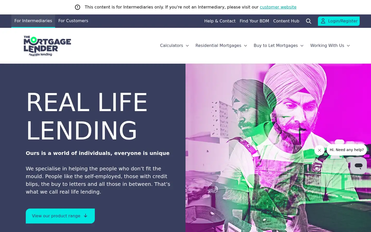 Screenshot of themortgagelender.com
