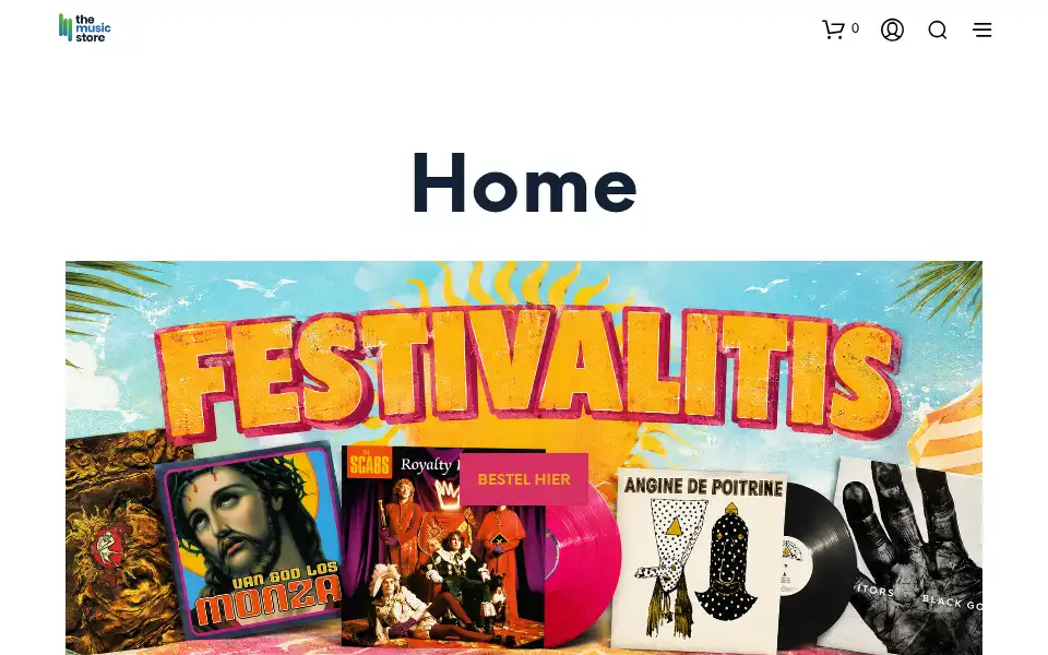 Screenshot of themusicstore.be
