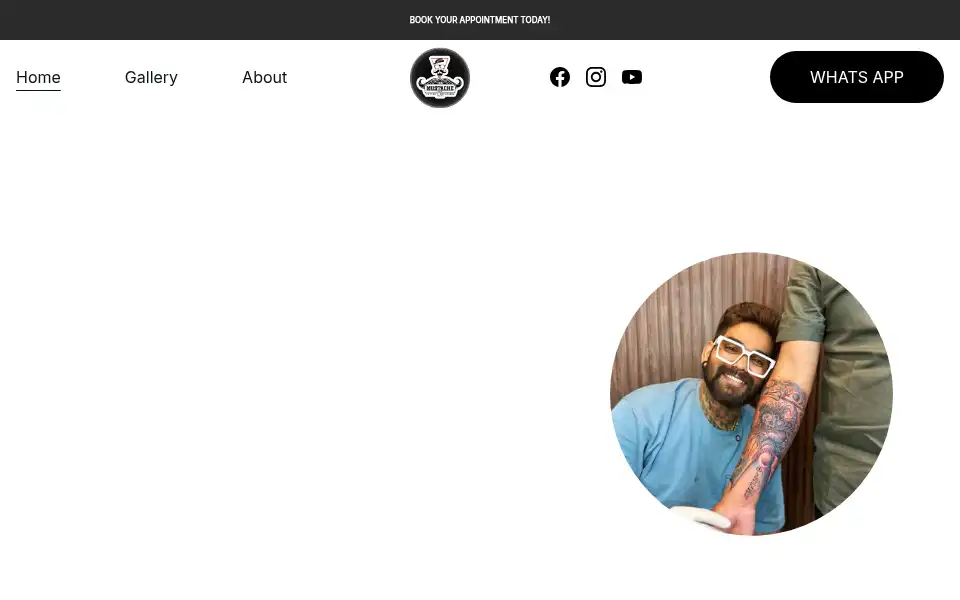 Screenshot of themustachetattoo.com