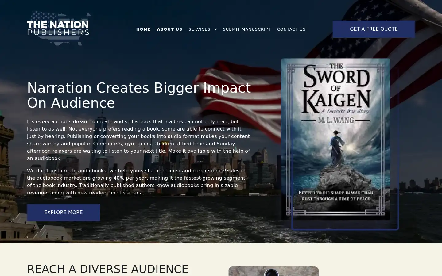 Screenshot of thenationpublishers.com