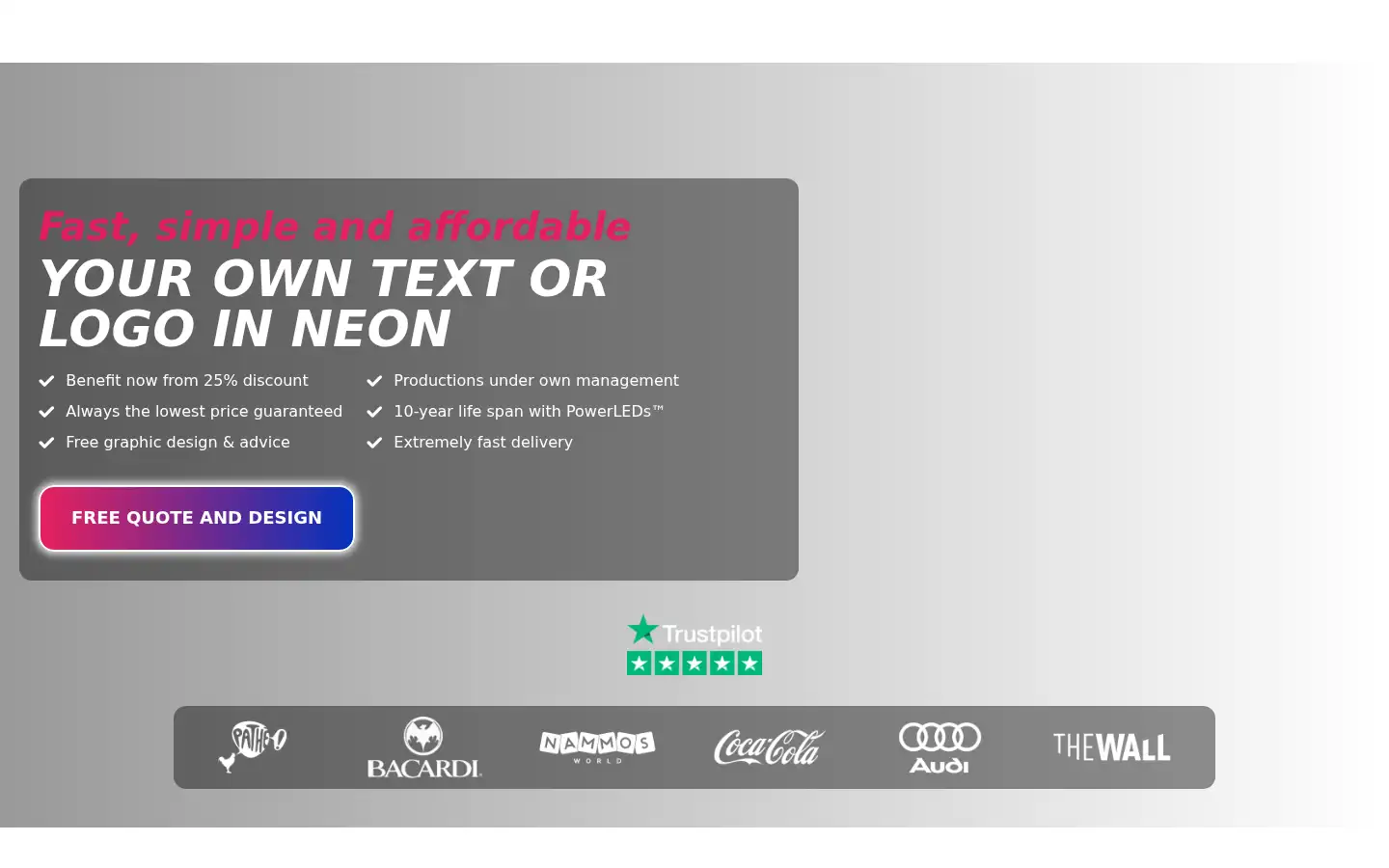Screenshot of theneoncompany.shop