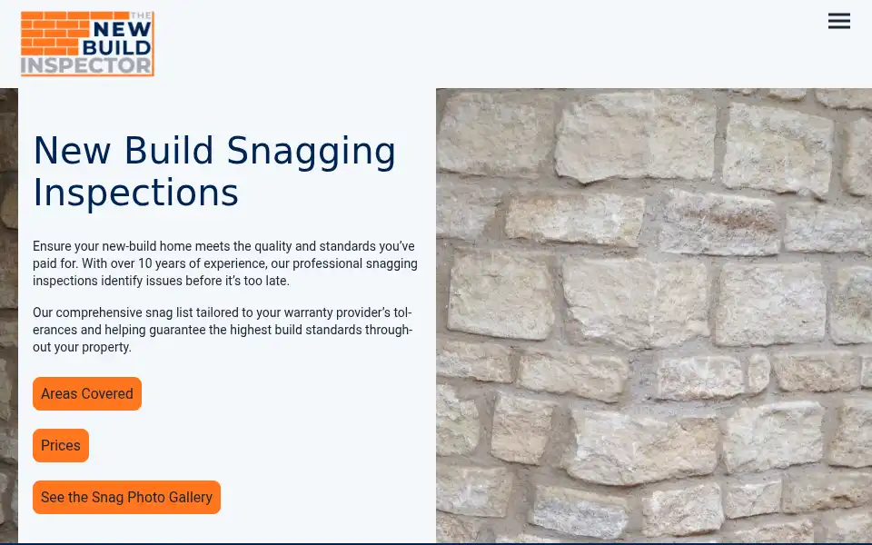 Screenshot of thenewbuildinspector.com