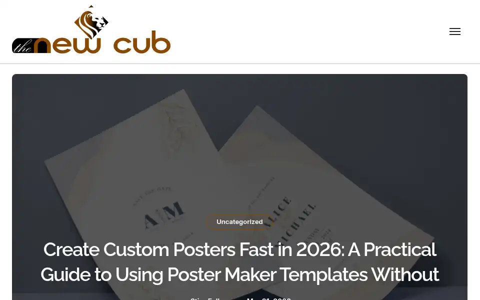 Screenshot of thenewcub.com
