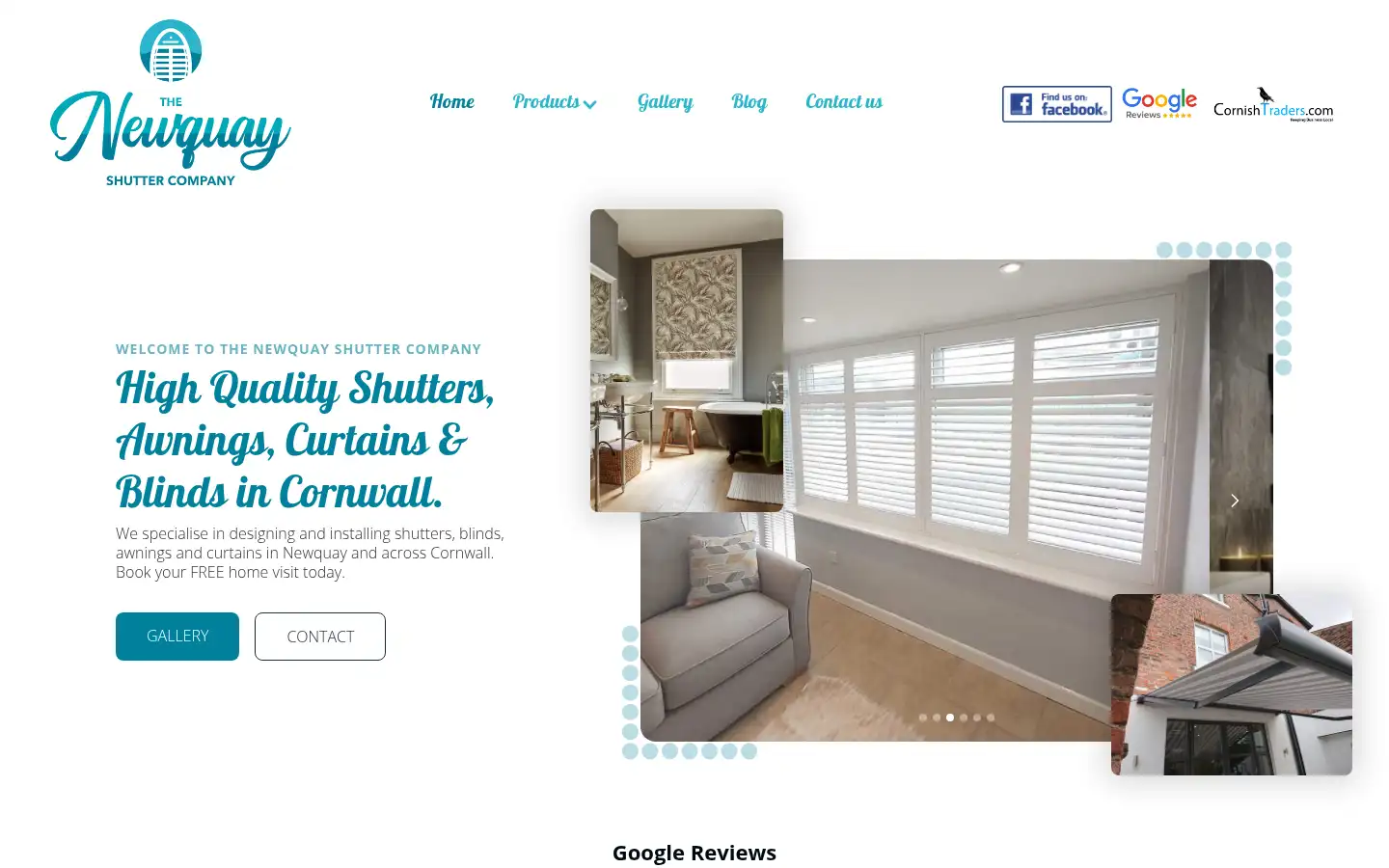 Screenshot of thenewquayshuttercompany.co.uk